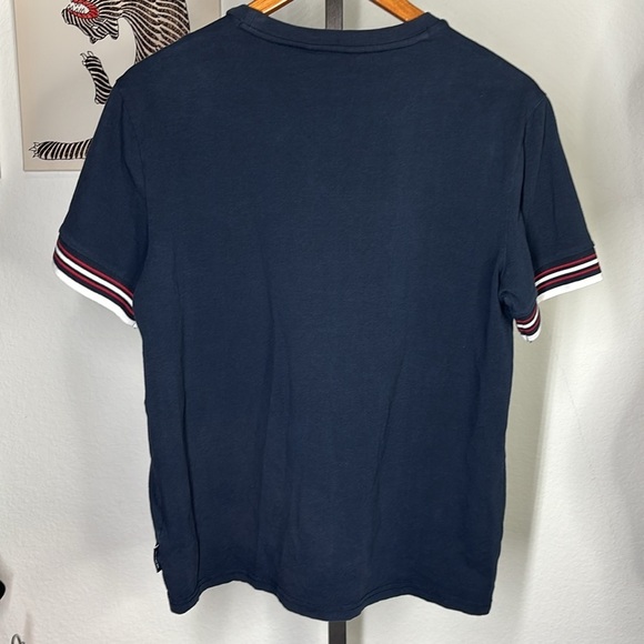 Ben Sherman Collegiate Ringer Crewneck t shirt - Picture 5 of 6